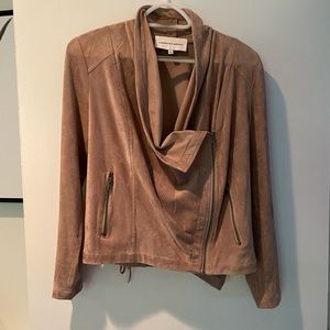Cupcakes & Cashmere Faux Suede Moto Jacket